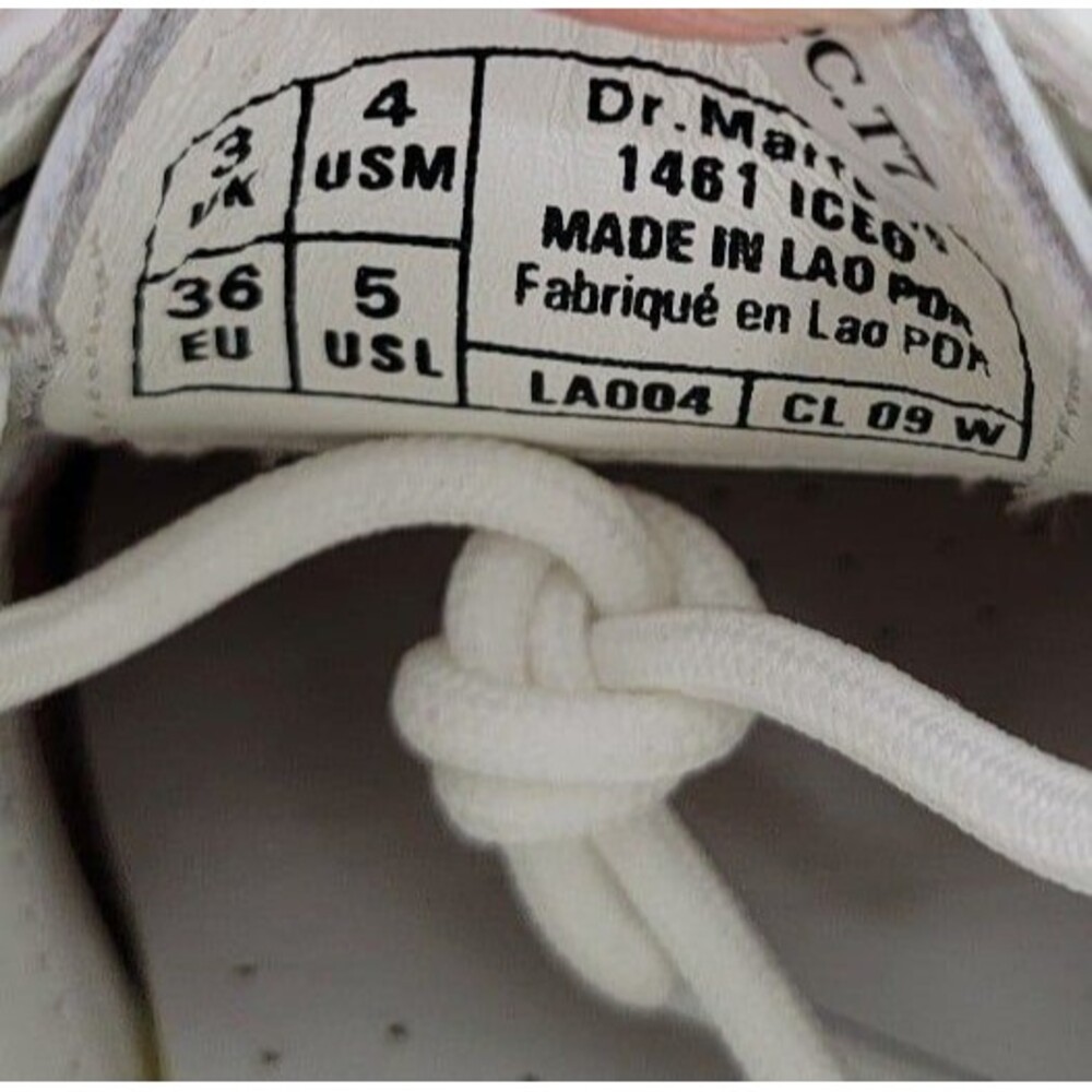 Dr Martens Iced Smooth Leather Oxford Shoes NWT - Picture 8 of 9